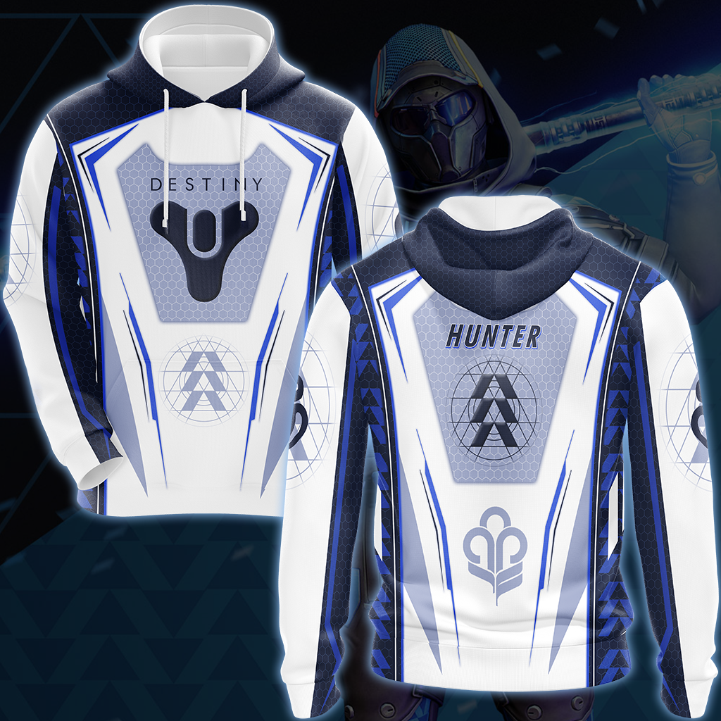 Destiny Hunter Video Game All Over Printed T-shirt Tank Top Zip Hoodie Pullover Hoodie Hawaiian Shirt Beach Shorts Joggers Hoodie S 