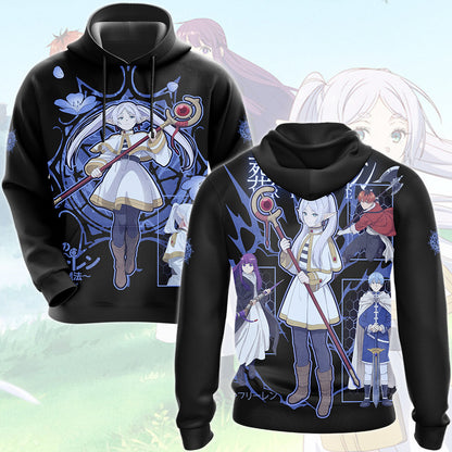Frieren Anime Manga All Over Printed T-shirt Tank Top Zip Hoodie Pullover Hoodie Hawaiian Shirt Beach Shorts Joggers Hoodie