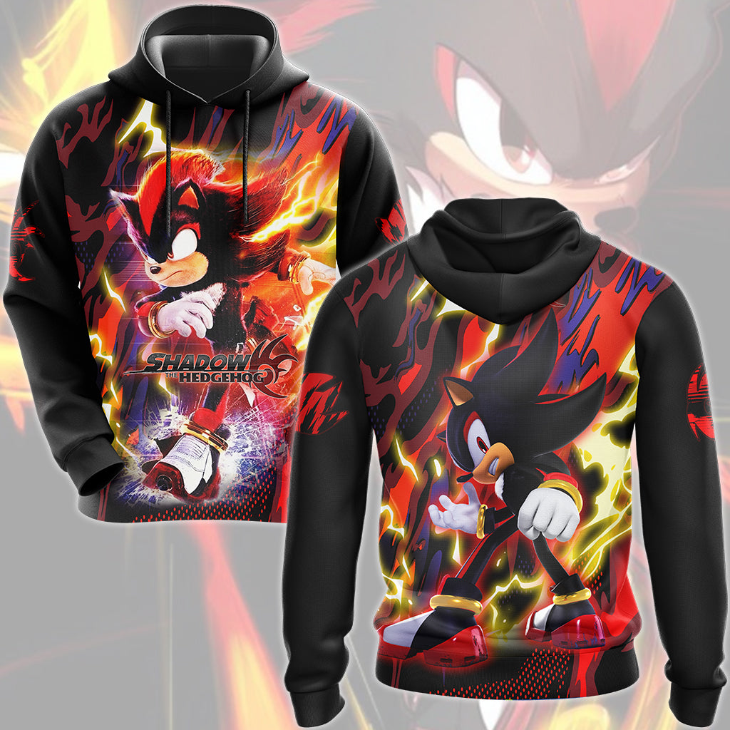 Shadow the Hedgehog (Sonic X) Video Game All Over Printed T-shirt Tank Top Zip Hoodie Pullover Hoodie Hawaiian Shirt Beach Shorts Joggers Hoodie S