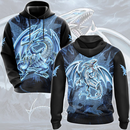 Yu-gi-oh! Blue-Eyes White Dragon Video Game All Over Printed T-shirt Tank Top Zip Hoodie Pullover Hoodie Hawaiian Shirt Beach Shorts Joggers