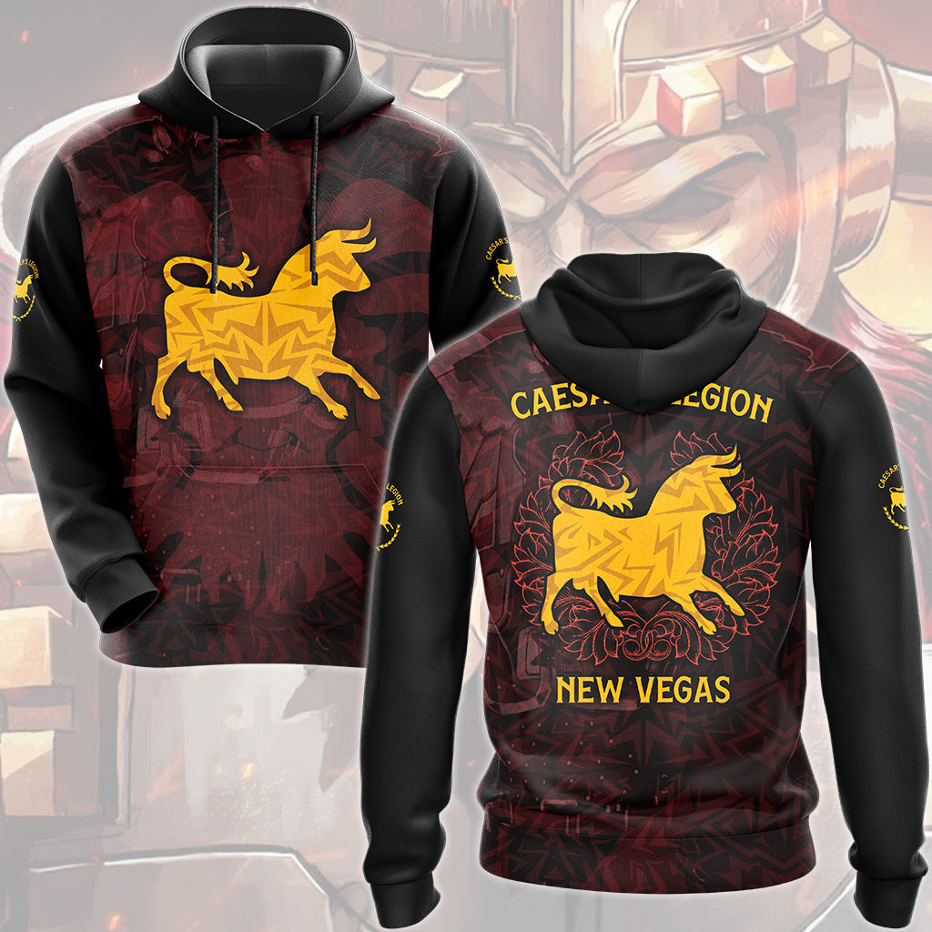 Fallout Caesar's Legion Video Game All Over Printed T-shirt Tank Top Zip Hoodie Pullover Hoodie Hawaiian Shirt Beach Shorts Joggers Hoodie