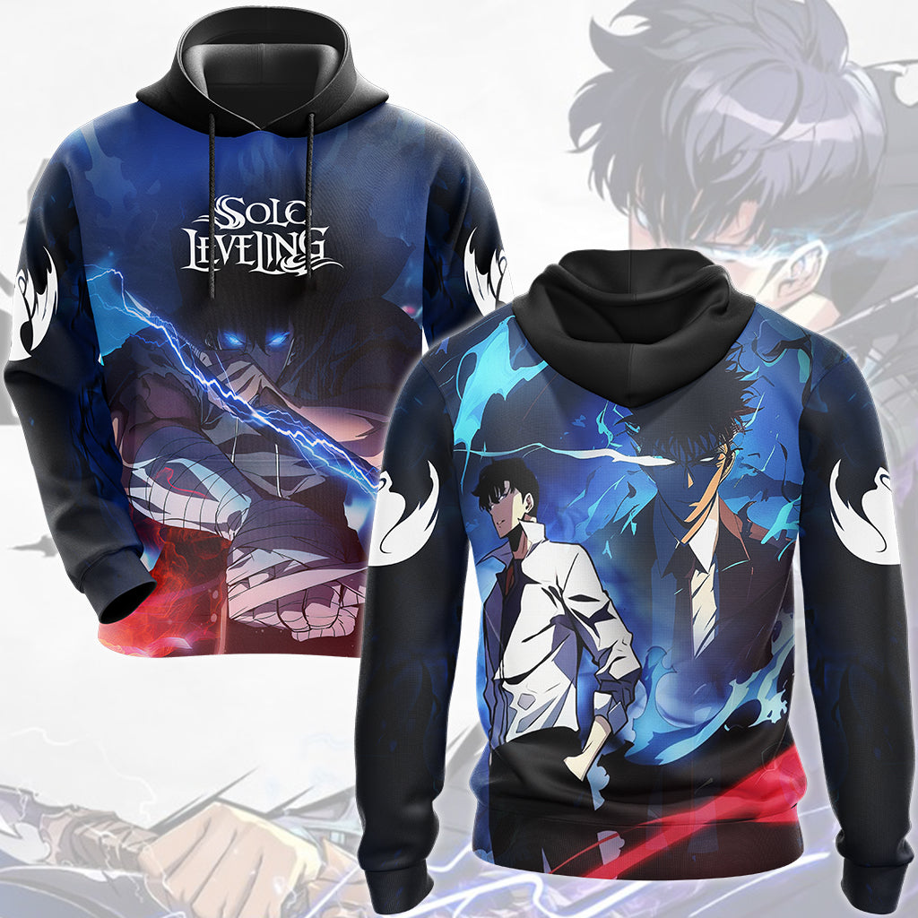Solo Leveling Anime All Over Printed T-shirt Tank Top Zip Hoodie Pullover Hoodie Hawaiian Shirt Beach Shorts Joggers Hoodie S