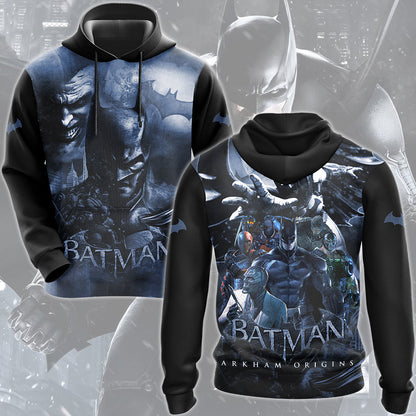 Batman: Arkham Origins Video Game All Over Printed T-shirt Tank Top Zip Hoodie Pullover Hoodie Hawaiian Shirt Beach Shorts Joggers Hoodie