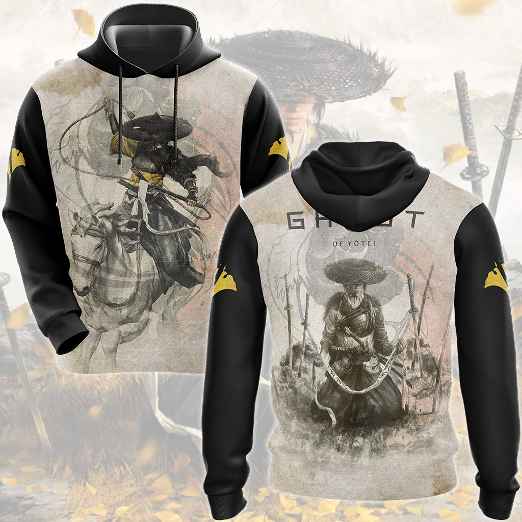 Ghost of Yotei Video Game All Over Printed T-shirt Tank Top Zip Hoodie Pullover Hoodie Hawaiian Shirt Beach Shorts Joggers Hoodie S