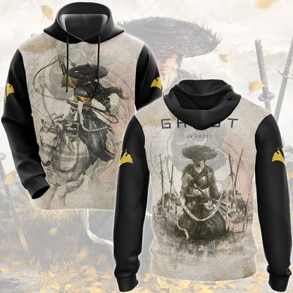 Ghost of Yotei Video Game All Over Printed T-shirt Tank Top Zip Hoodie Pullover Hoodie Hawaiian Shirt Beach Shorts Joggers Hoodie S