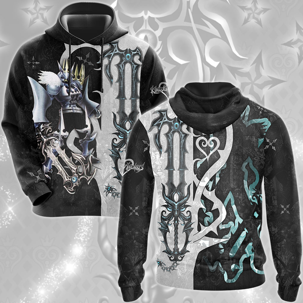Kingdom Hearts The Gazing Eye (The Master's Eye) Keyblade Video Game All Over Printed T-shirt Tank Top Zip Hoodie Pullover Hoodie Hawaiian Shirt Beach Shorts Joggers
