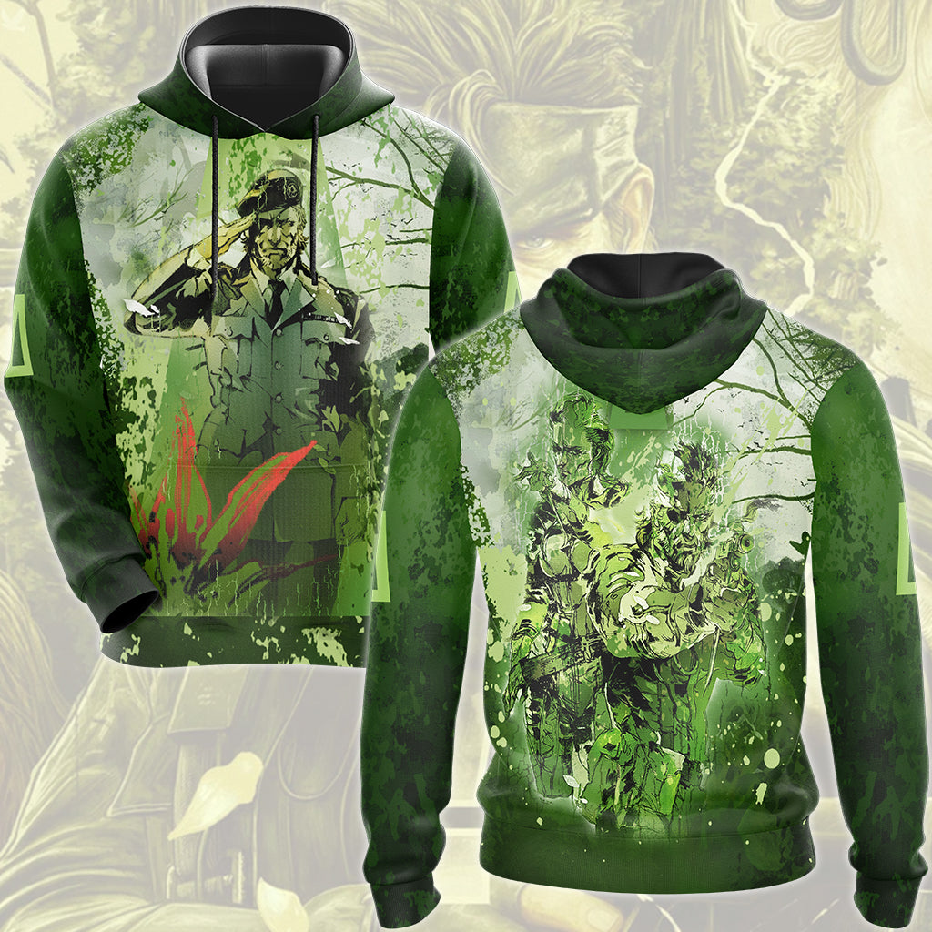 Metal Gear Solid: Snake Eater Video Game All Over Printed T-shirt Tank Top Zip Hoodie Pullover Hoodie Hawaiian Shirt Beach Shorts Joggers Hoodie S