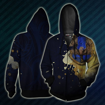 The Ravenclaw Eagle Hogwarts Harry Potter Unisex T-shirt Zip Hoodie S 