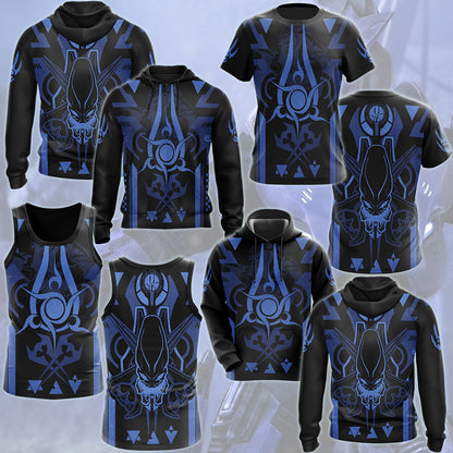 Halo Sangheili (Elite) Video Game All Over Printed T-shirt Tank Top Zip Hoodie Pullover Hoodie Hawaiian Shirt Beach Shorts Joggers