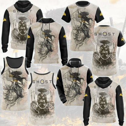 Ghost of Yotei Video Game All Over Printed T-shirt Tank Top Zip Hoodie Pullover Hoodie Hawaiian Shirt Beach Shorts Joggers