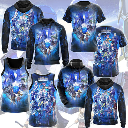The Legend of Heroes: Trails Beyond the Horizon Video Game All Over Printed T-shirt Tank Top Zip Hoodie Pullover Hoodie Hawaiian Shirt Beach Shorts Joggers