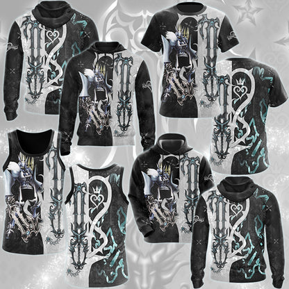 Kingdom Hearts The Gazing Eye (The Master's Eye) Keyblade Video Game All Over Printed T-shirt Tank Top Zip Hoodie Pullover Hoodie Hawaiian Shirt Beach Shorts Joggers