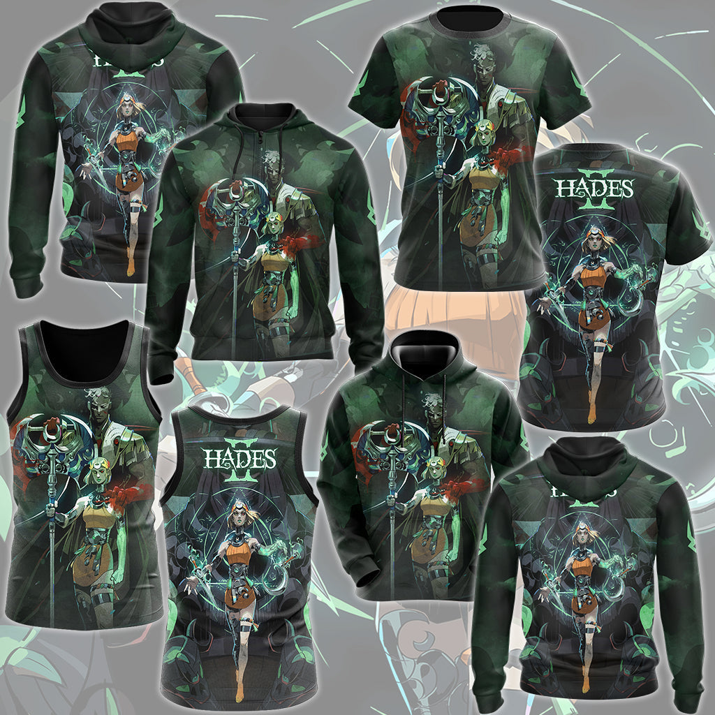 Hades II Video Game All Over Printed T-shirt Tank Top Zip Hoodie Pullover Hoodie Hawaiian Shirt Beach Shorts Joggers