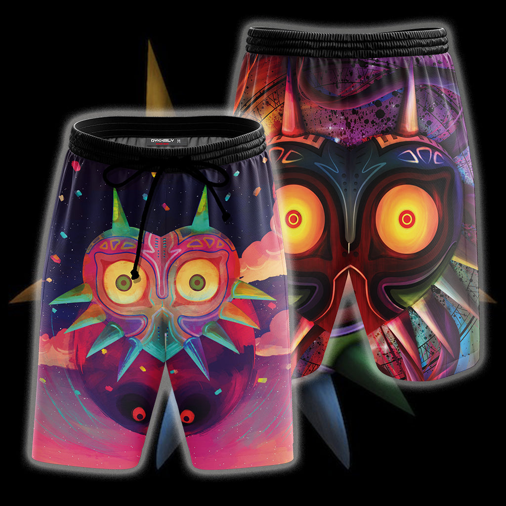 The Legend Of Zelda: Majora New Version Unisex 3D T-shirt Zip Hoodie Pullover Hoodie Beach Shorts S 