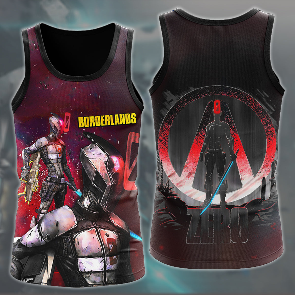 Borderlands Zero Video Game All Over Printed T-shirt Tank Top Zip Hoodie Pullover Hoodie Hawaiian Shirt Beach Shorts Joggers Tank Top S