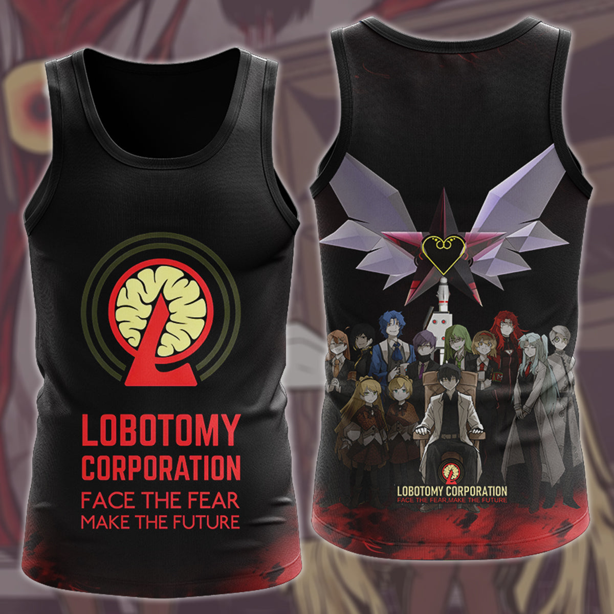 Lobotomy Corporation Video Game All Over Printed T-shirt Tank Top Zip Hoodie Pullover Hoodie Hawaiian Shirt Beach Shorts Joggers