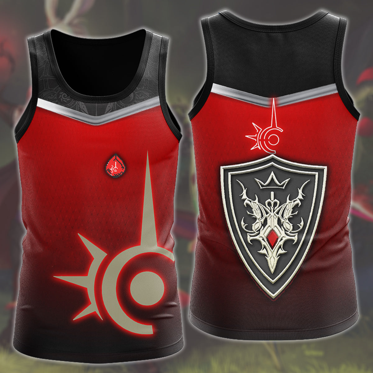 Final Fantasy Red Mage Video Game All Over Printed T-shirt Tank Top Zip Hoodie Pullover Hoodie Hawaiian Shirt Beach Shorts Joggers Tank Top S