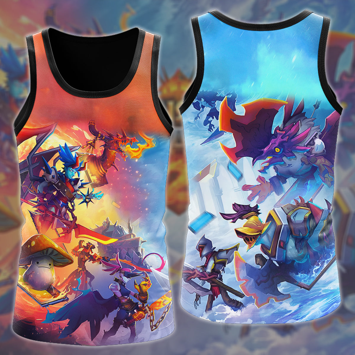 Monster Train 2 Video Game All Over Printed T-shirt Tank Top Zip Hoodie Pullover Hoodie Hawaiian Shirt Beach Shorts Joggers Tank Top S