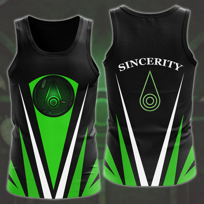 Digimon Crest Of Sincerity Video Game All Over Printed T-shirt Tank Top Zip Hoodie Pullover Hoodie Hawaiian Shirt Beach Shorts Joggers Tank Top S