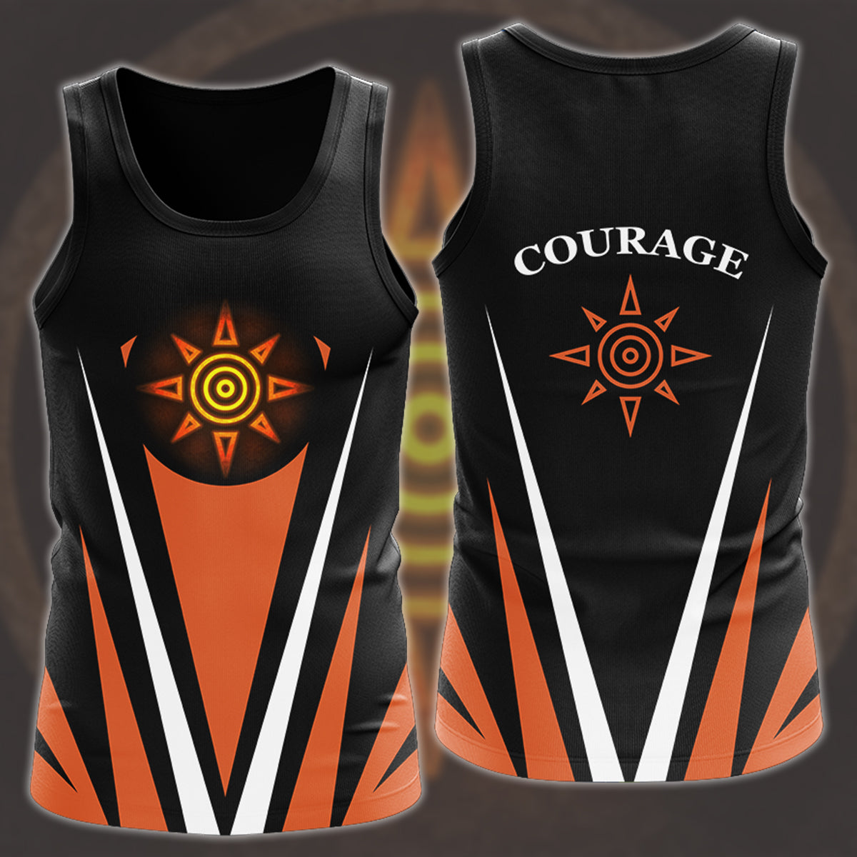 Digimon Crest Of Courage Video Game All Over Printed T-shirt Tank Top Zip Hoodie Pullover Hoodie Hawaiian Shirt Beach Shorts Joggers Tank Top S