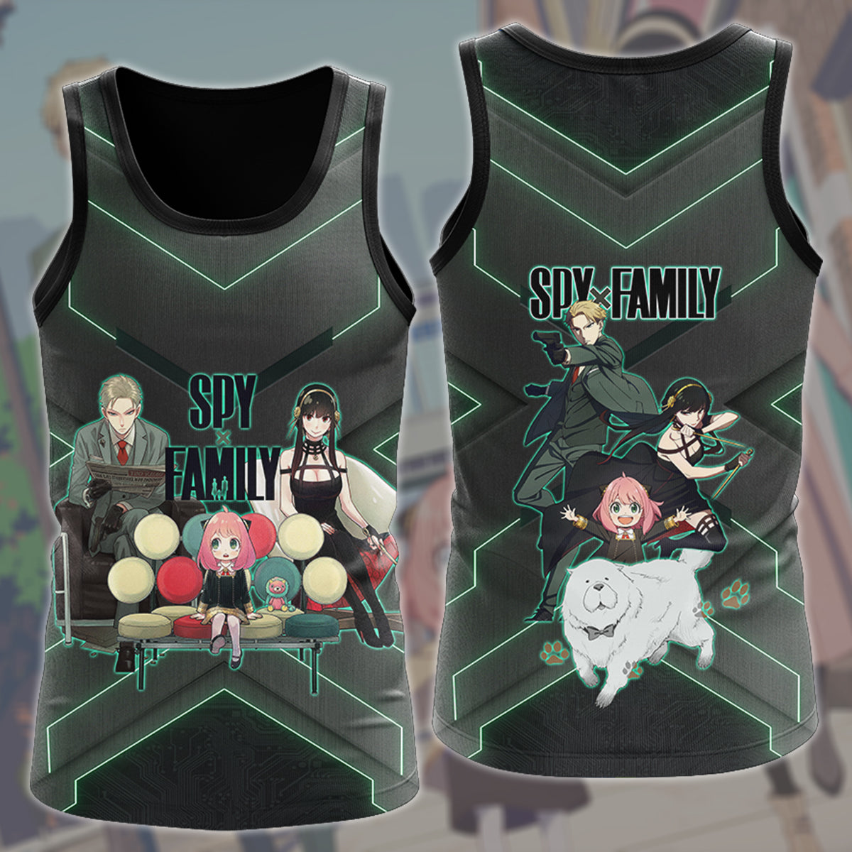 Spy x Family Anime Manga All Over Printed T-shirt Tank Top Zip Hoodie Pullover Hoodie Hawaiian Shirt Beach Shorts Joggers Tank Top