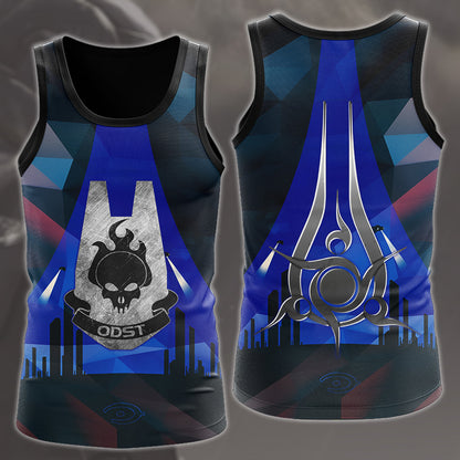 Halo ODST Video Game All Over Printed T-shirt Tank Top Zip Hoodie Pullover Hoodie Hawaiian Shirt Beach Shorts Joggers