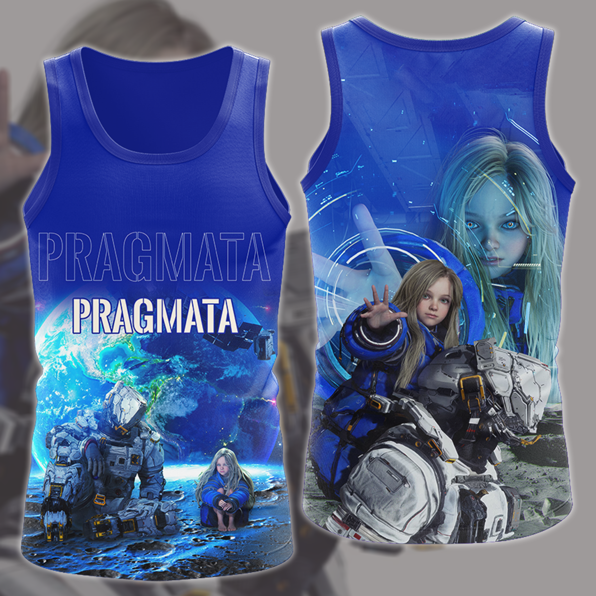 Pragmata Video Game All Over Printed T-shirt Tank Top Zip Hoodie Pullover Hoodie Hawaiian Shirt Beach Shorts Joggers Tank Top