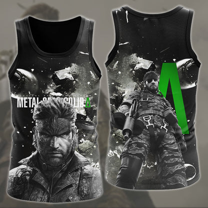 Metal Gear Solid: Snake Eater Video Game All Over Printed T-shirt Tank Top Zip Hoodie Pullover Hoodie Hawaiian Shirt Beach Shorts Joggers Tank Top S