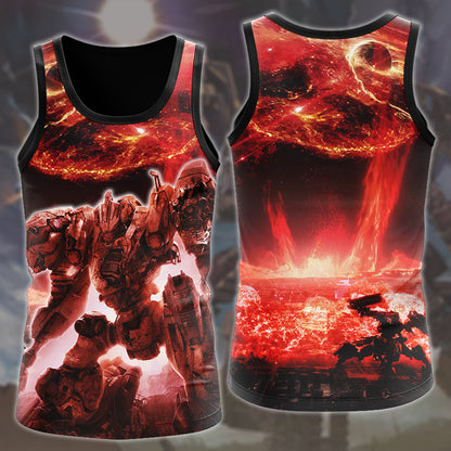 Armored Core Video Game All-Over T-shirt Hoodie Tank Top Hawaiian Shirt Beach Shorts Joggers