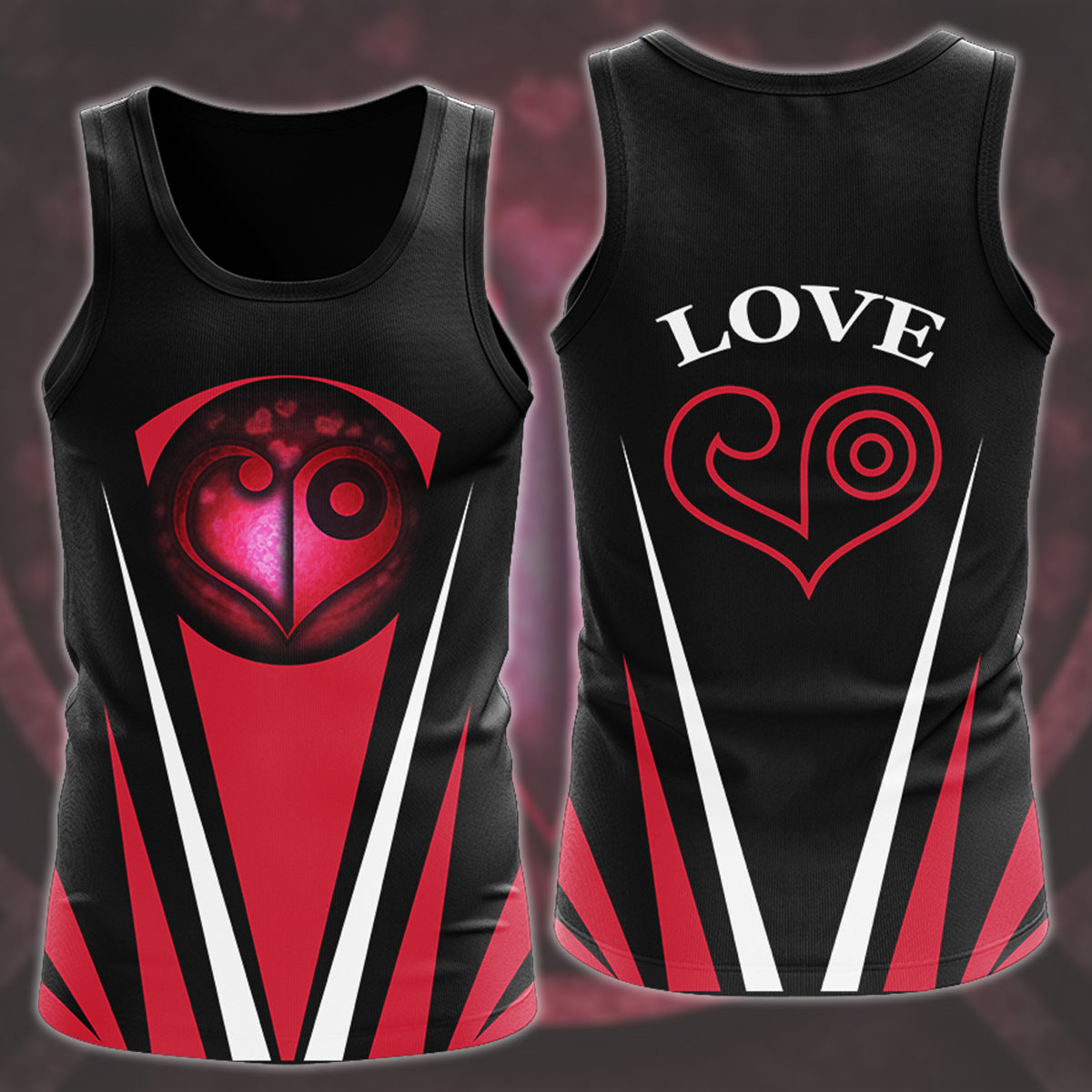 Digimon Crest Of Love Video Game All Over Printed T-shirt Tank Top Zip Hoodie Pullover Hoodie Hawaiian Shirt Beach Shorts Joggers Tank Top S