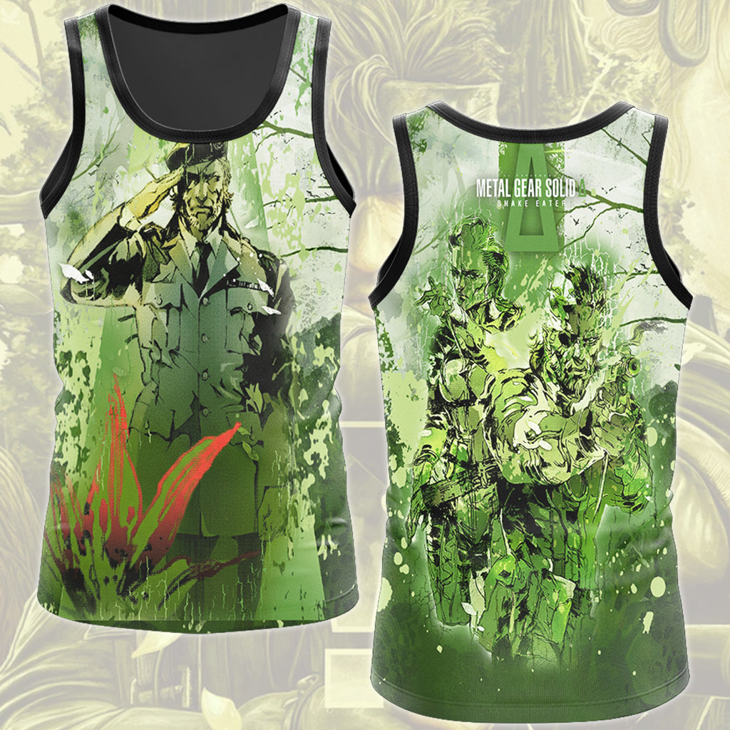 Metal Gear Solid: Snake Eater Video Game All Over Printed T-shirt Tank Top Zip Hoodie Pullover Hoodie Hawaiian Shirt Beach Shorts Joggers Tank Top S