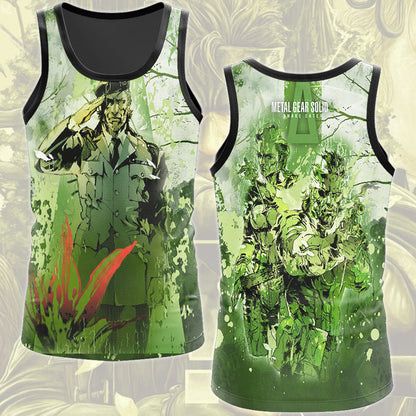 Metal Gear Solid: Snake Eater Video Game All Over Printed T-shirt Tank Top Zip Hoodie Pullover Hoodie Hawaiian Shirt Beach Shorts Joggers Tank Top S