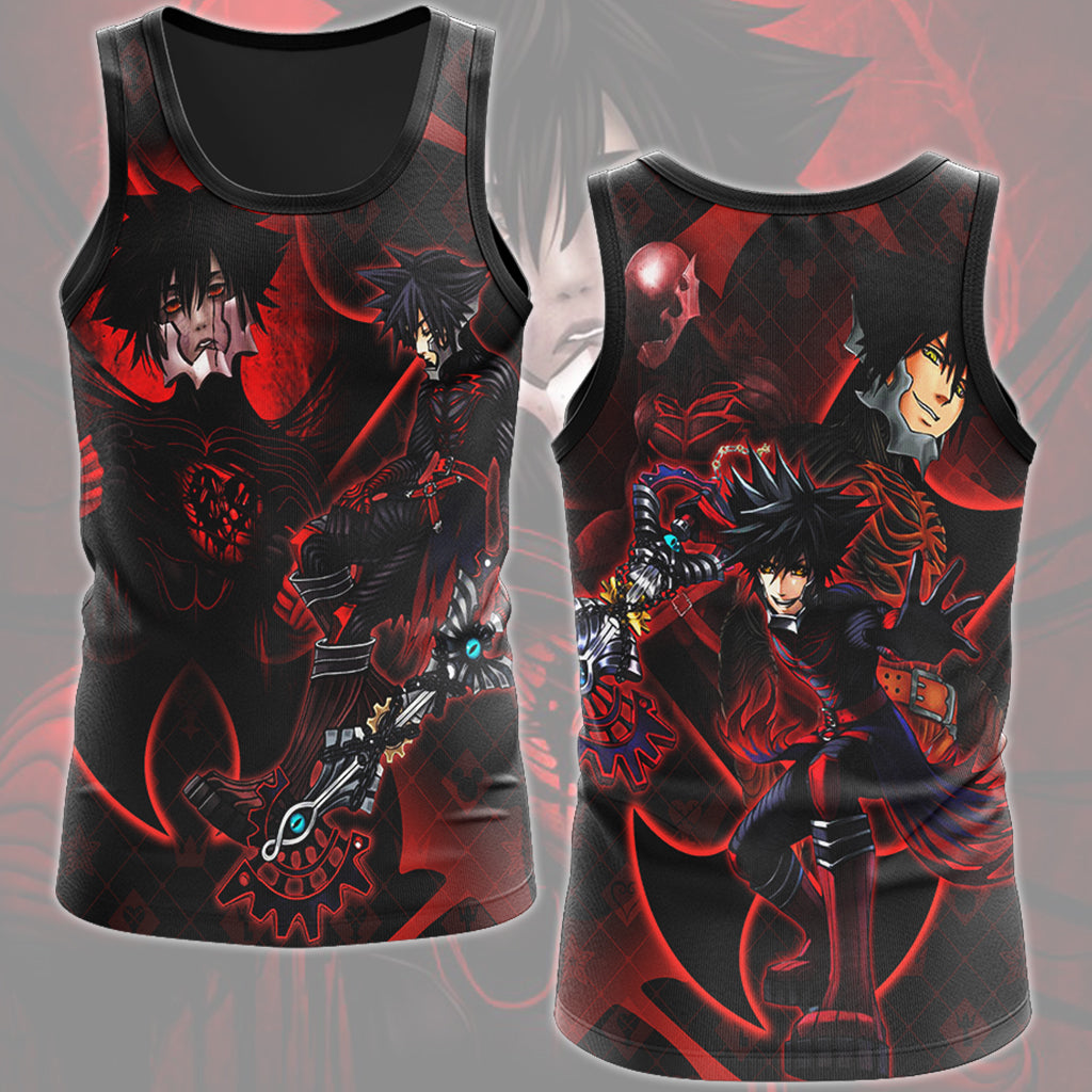Kingdom Hearts Vanitas Video Game All Over Printed T-shirt Tank Top Zip Hoodie Pullover Hoodie Hawaiian Shirt Beach Shorts Joggers Tank Top S