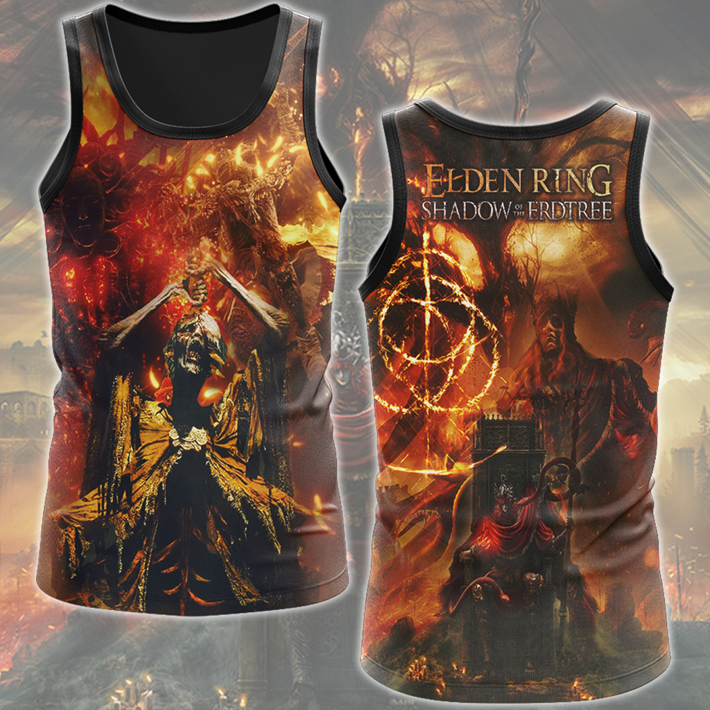 Elden Ring Shadow of the Erdtree Video Game All Over Printed T-shirt Tank Top Zip Hoodie Pullover Hoodie Hawaiian Shirt Beach Shorts Joggers Tank Top S 