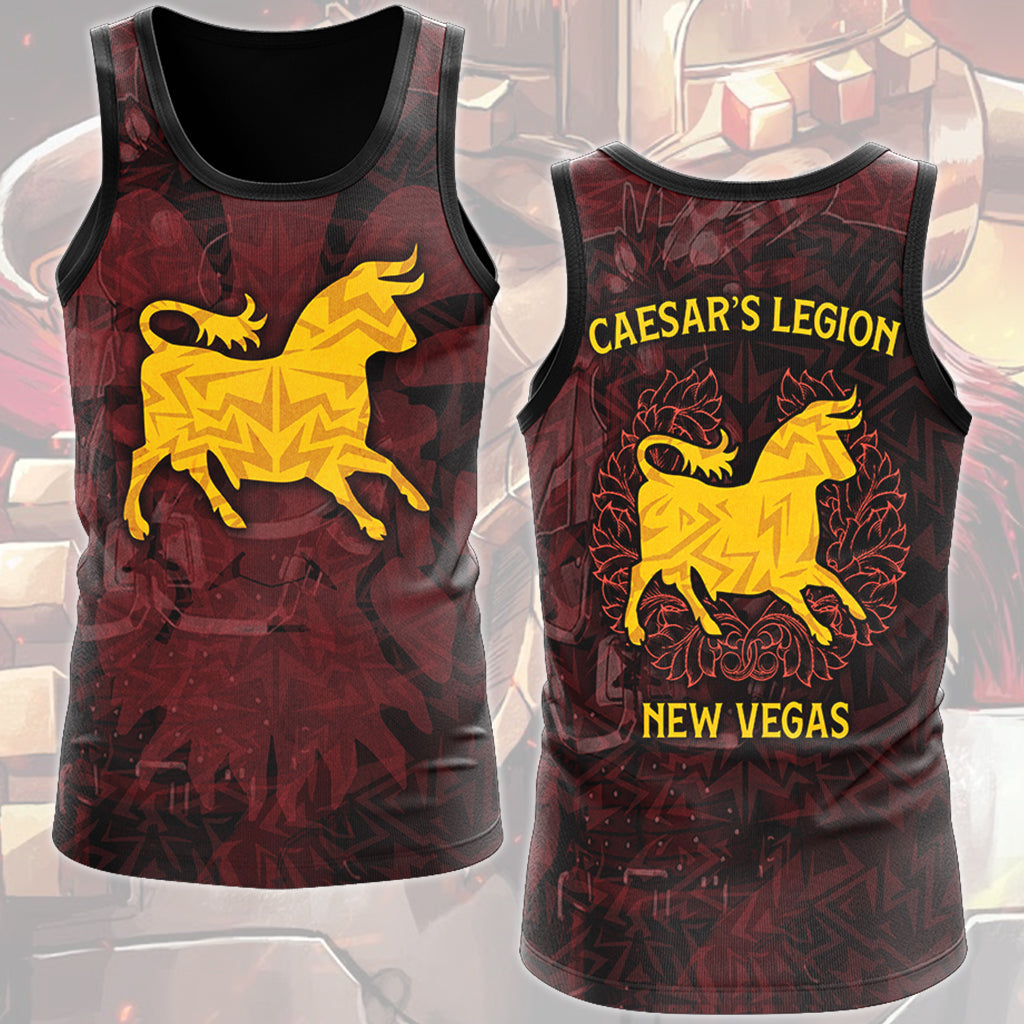 Fallout Caesar's Legion Video Game All Over Printed T-shirt Tank Top Zip Hoodie Pullover Hoodie Hawaiian Shirt Beach Shorts Joggers Tank Top