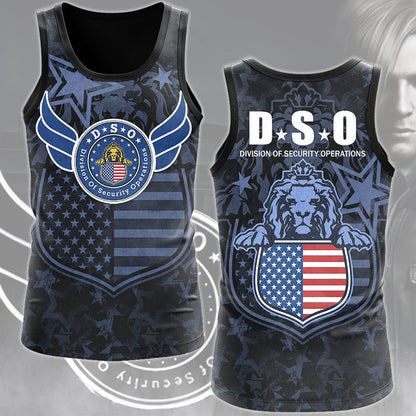 Resident Evil Division of Security Operations (D.S.O.) Video Game All Over Printed T-shirt Tank Top Zip Hoodie Pullover Hoodie Hawaiian Shirt Beach Shorts Joggers Tank Top