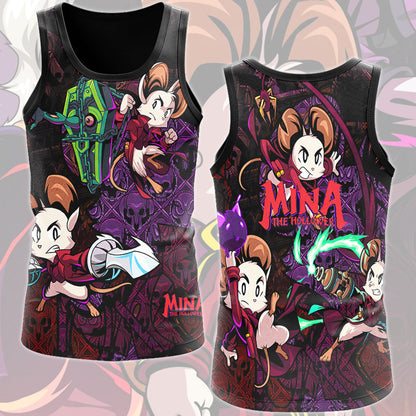 Mina the Hollower Video Game All Over Printed T-shirt Tank Top Zip Hoodie Pullover Hoodie Hawaiian Shirt Beach Shorts Joggers Tank Top
