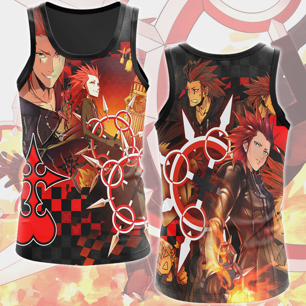 Kingdom Hearts Axel Video Game All Over Printed T-shirt Tank Top Zip Hoodie Pullover Hoodie Hawaiian Shirt Beach Shorts Joggers Tank Top S