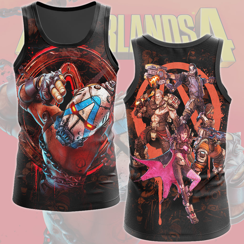 Borderlands 4 Video Game All Over Printed T-shirt Tank Top Zip Hoodie Pullover Hoodie Hawaiian Shirt Beach Shorts Joggers Tank Top