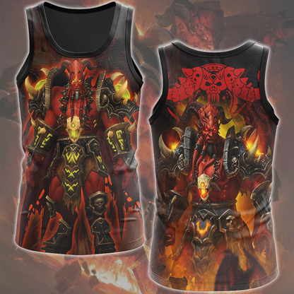 World Of Warcraft Kil'jaeden Video Game All Over Printed T-shirt Tank Top Zip Hoodie Pullover Hoodie Hawaiian Shirt Beach Shorts Joggers Tank Top S