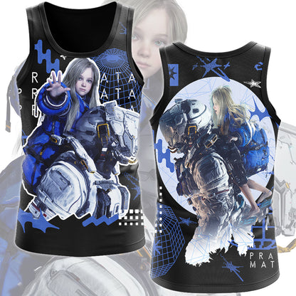 Pragmata Video Game All Over Printed T-shirt Tank Top Zip Hoodie Pullover Hoodie Hawaiian Shirt Beach Shorts Joggers Tank Top