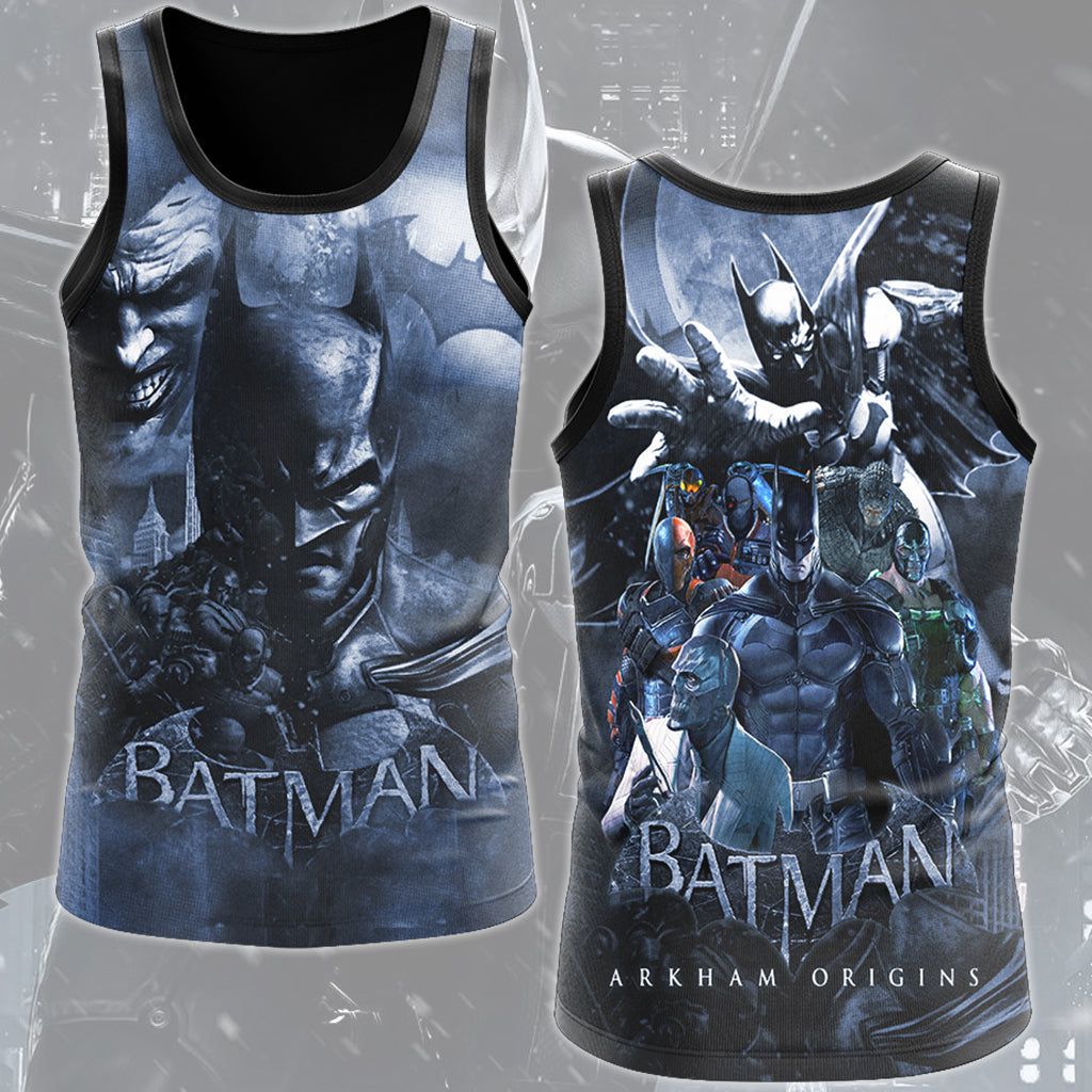 Batman: Arkham Origins Video Game All Over Printed T-shirt Tank Top Zip Hoodie Pullover Hoodie Hawaiian Shirt Beach Shorts Joggers Tank Top