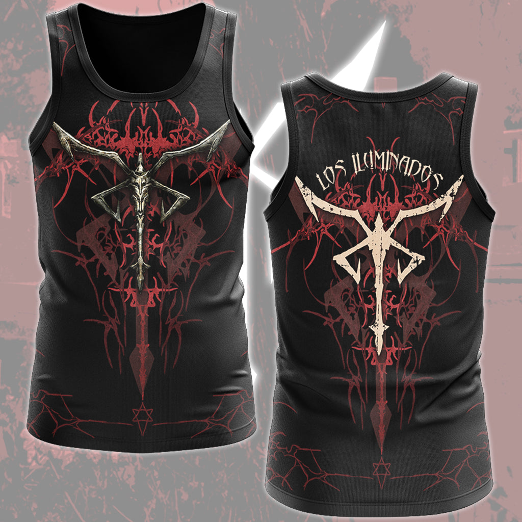 Resident Evil Los Iluminados Video Game All Over Printed T-shirt Tank Top Zip Hoodie Pullover Hoodie Hawaiian Shirt Beach Shorts Joggers Tank Top