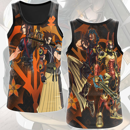 Kingdom Hearts Terra Video Game All Over Printed T-shirt Tank Top Zip Hoodie Pullover Hoodie Hawaiian Shirt Beach Shorts Joggers Tank Top S