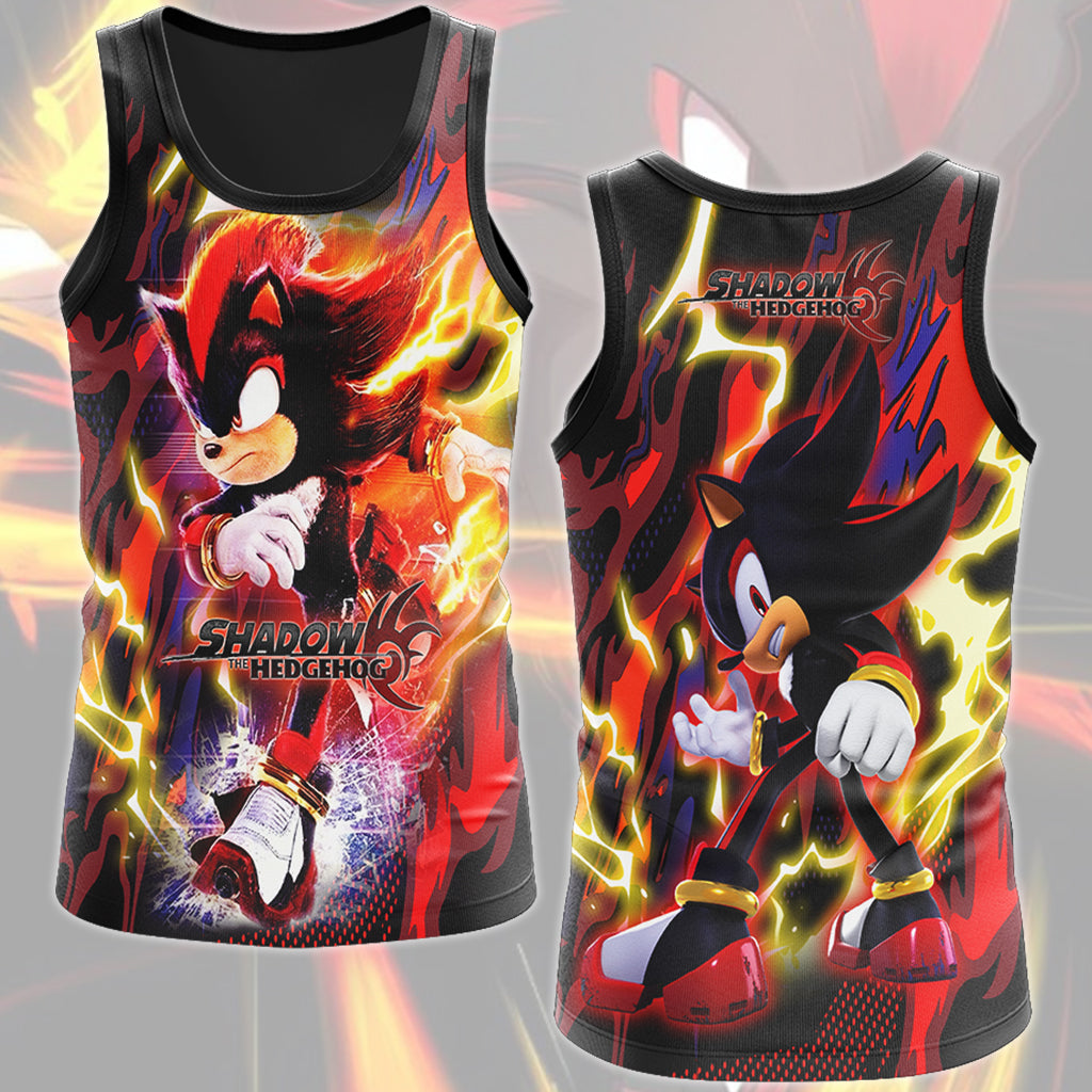 Shadow the Hedgehog (Sonic X) Video Game All Over Printed T-shirt Tank Top Zip Hoodie Pullover Hoodie Hawaiian Shirt Beach Shorts Joggers Tank Top S