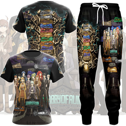 Library of Ruina Floor Symbols and Librarians Video Game All Over Printed T-shirt Tank Top Zip Hoodie Pullover Hoodie Hawaiian Shirt Beach Shorts Joggers