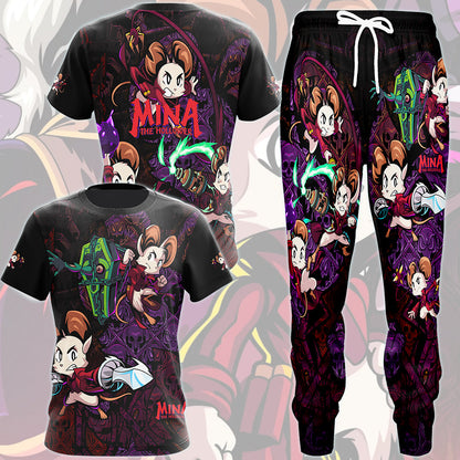 Mina the Hollower Video Game All Over Printed T-shirt Tank Top Zip Hoodie Pullover Hoodie Hawaiian Shirt Beach Shorts Joggers