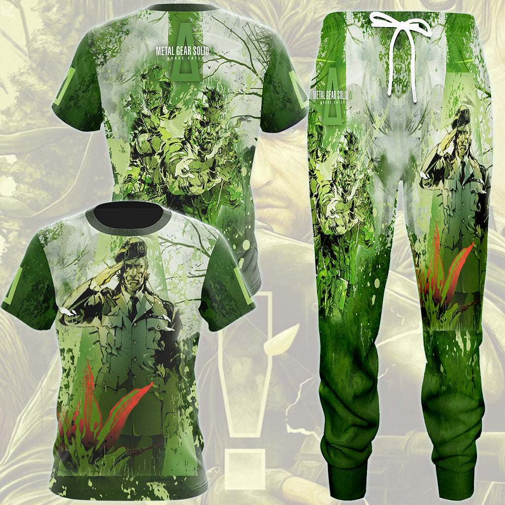 Metal Gear Solid: Snake Eater Video Game All Over Printed T-shirt Tank Top Zip Hoodie Pullover Hoodie Hawaiian Shirt Beach Shorts Joggers
