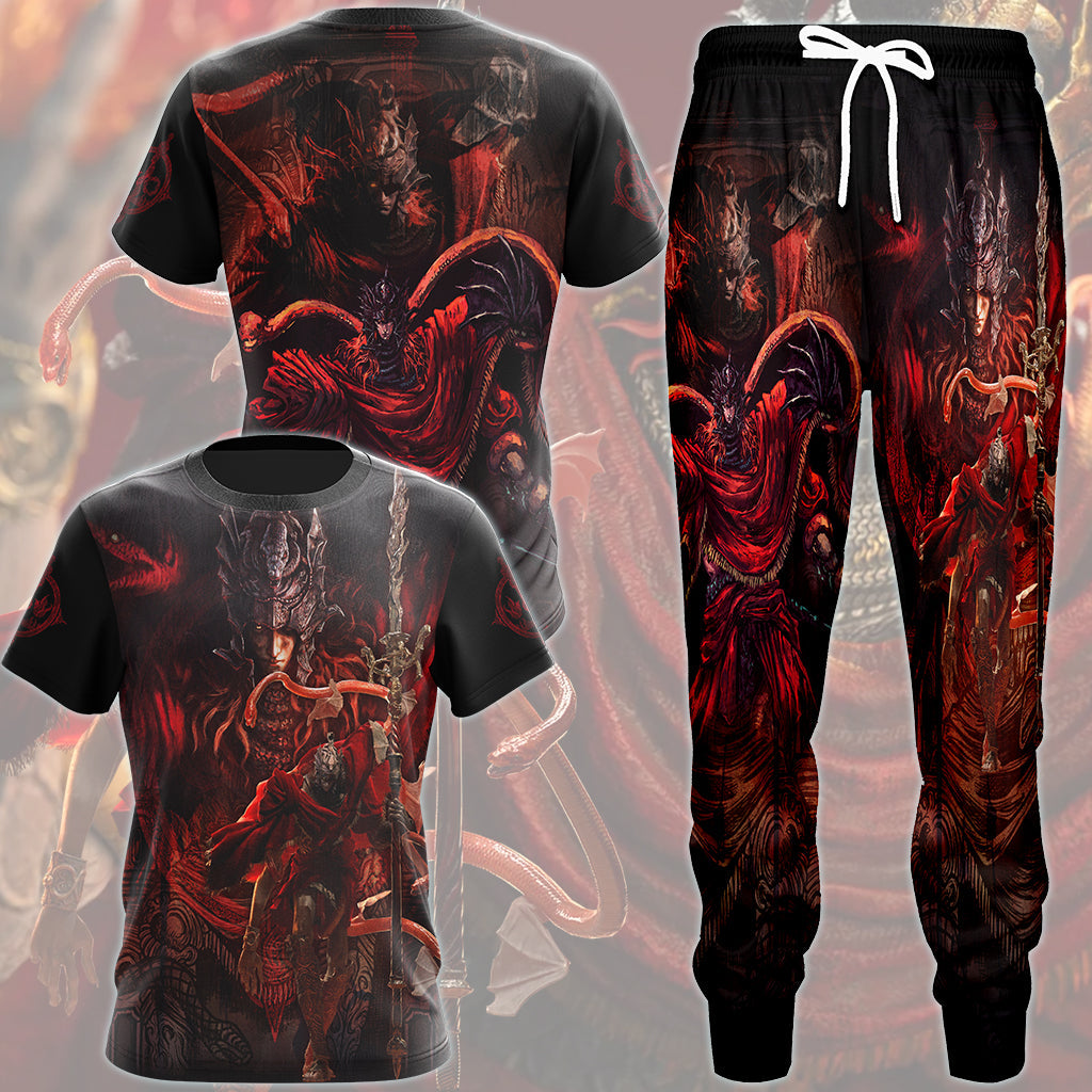 Elden Ring Messmer the Impaler Video Game All Over Printed T-shirt Tank Top Zip Hoodie Pullover Hoodie Hawaiian Shirt Beach Shorts Joggers