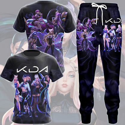 League of Legends K/DA Band Video Game All Over Printed T-shirt Tank Top Zip Hoodie Pullover Hoodie Hawaiian Shirt Beach Shorts Joggers